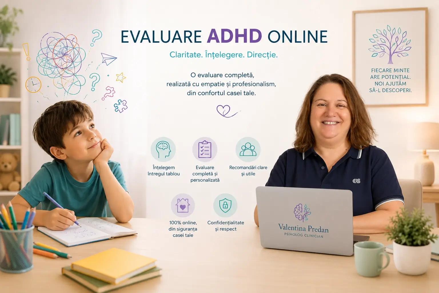 Evaluare și psihoterapie ADHD - Valentina Predan - psiholog-expert.ro